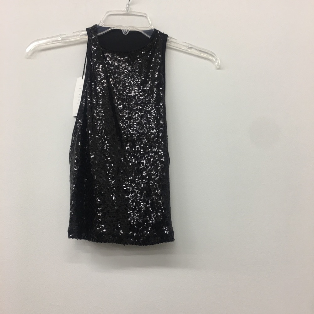 Indah Space Sequin Top - Black